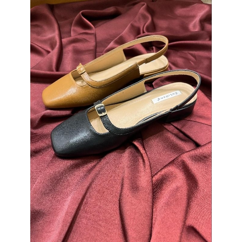 3515-3 Sepatu Guangzhou Tumit Tahu 3cm Wanita Import