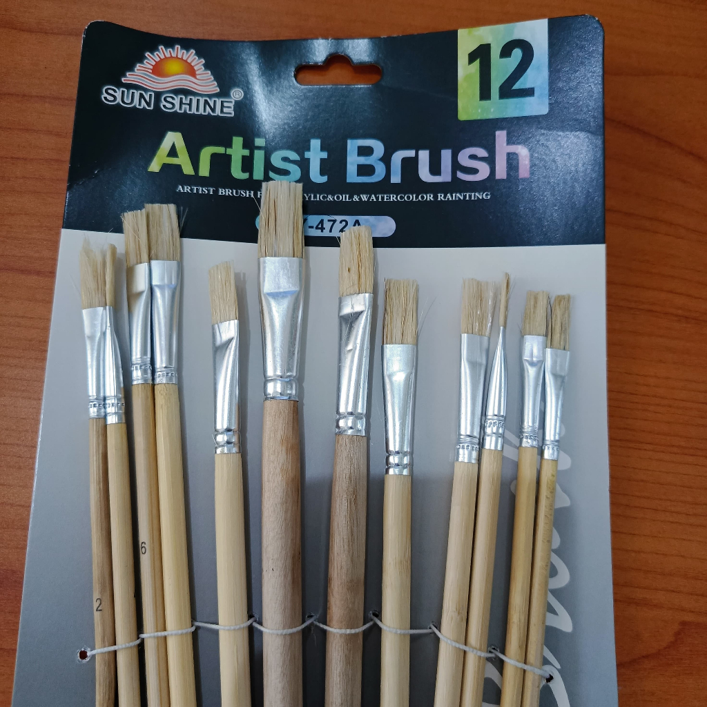 

Kuas Set Cat Minyak Panjang Sun Shine Isi 12