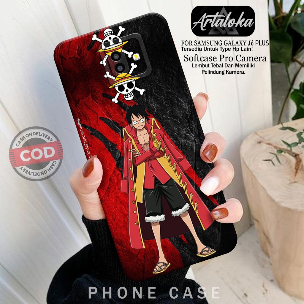 Softcase Hp Samsung Galaxy J6 Plus Fashion Case Anime Case Samsung Galaxy J6 Plus Silikon TPU Pro Ca