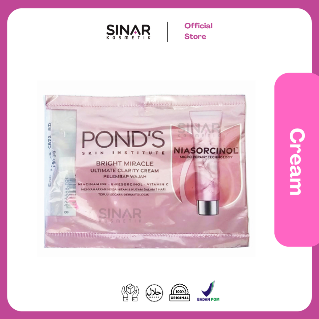 ponds bright miracle ultimate clarity cream sachet