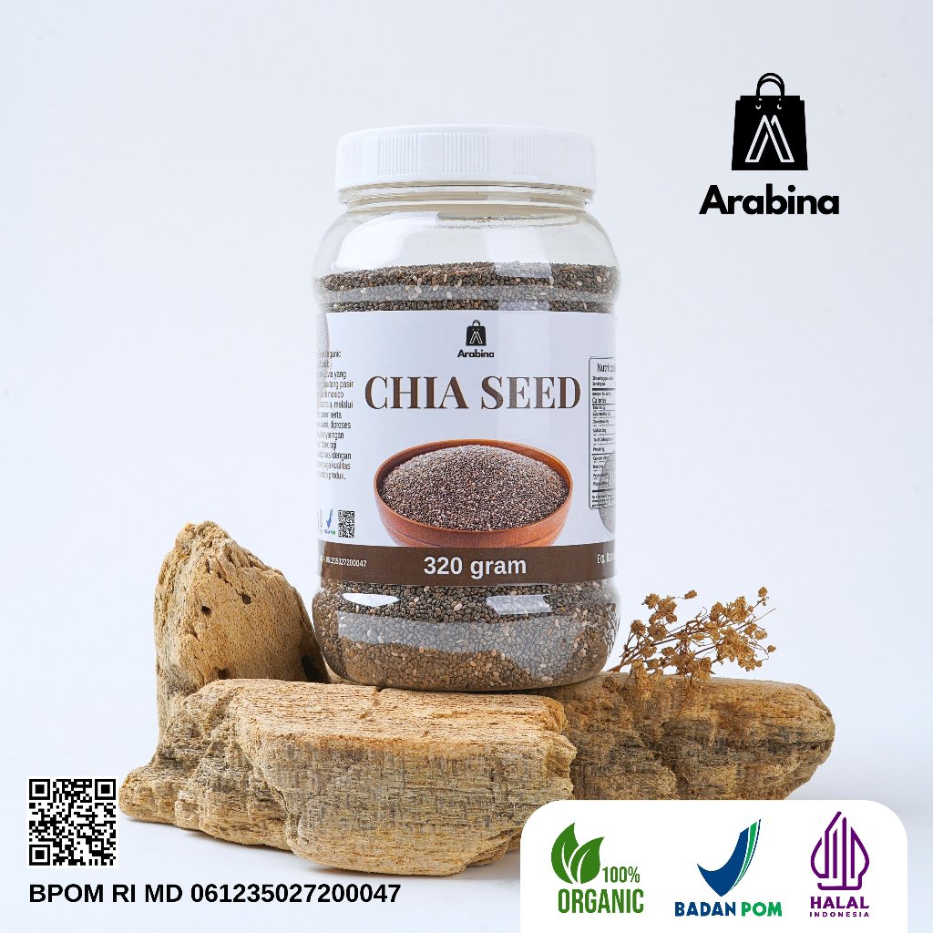

Ay00! Arabina Chia Seed Non GMO Organik Cia Seeds Organic Untuk Diet