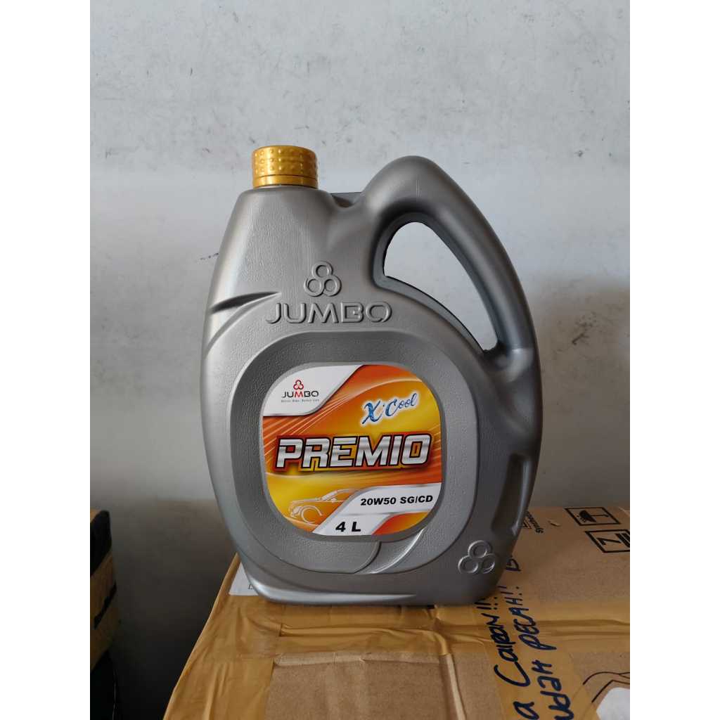 Oli mobil Jumbo Premio X Cool SAE 20W-50 4 Liter