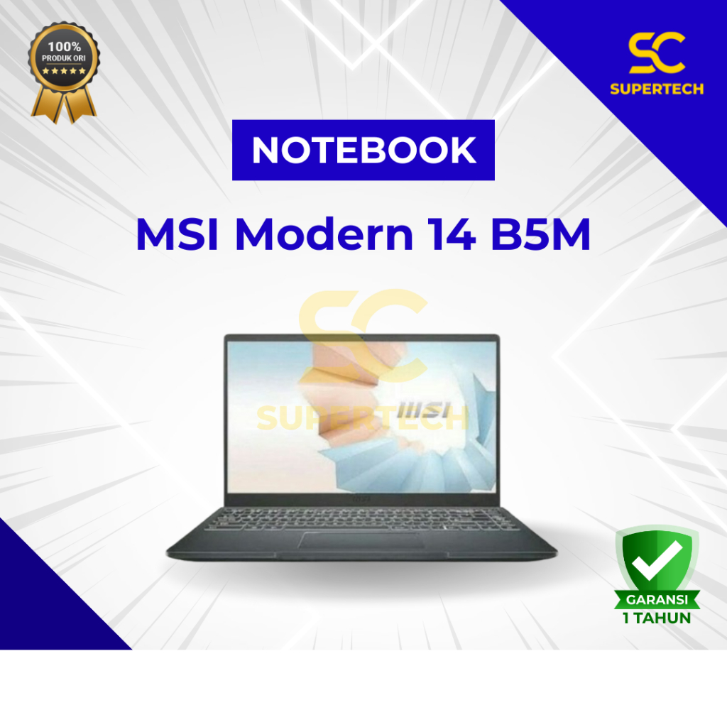 Notebook MSI Modern 14 B5M RYZEN 5 5500U 8GB 512GB 14"FHD WIN 11