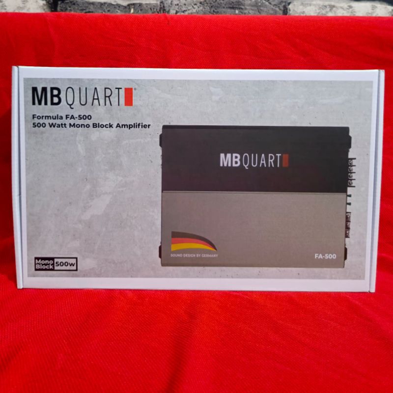 Monoblock MB QUART Formula FA 500.1 - Monoblock MB QUART- US CAR AUDIO