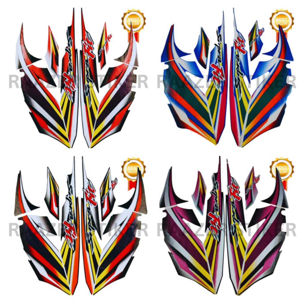 List Body Motor Stiker Sticker Striping Standart Ori Honda Supra Fit 2004 Terlaris Termurah