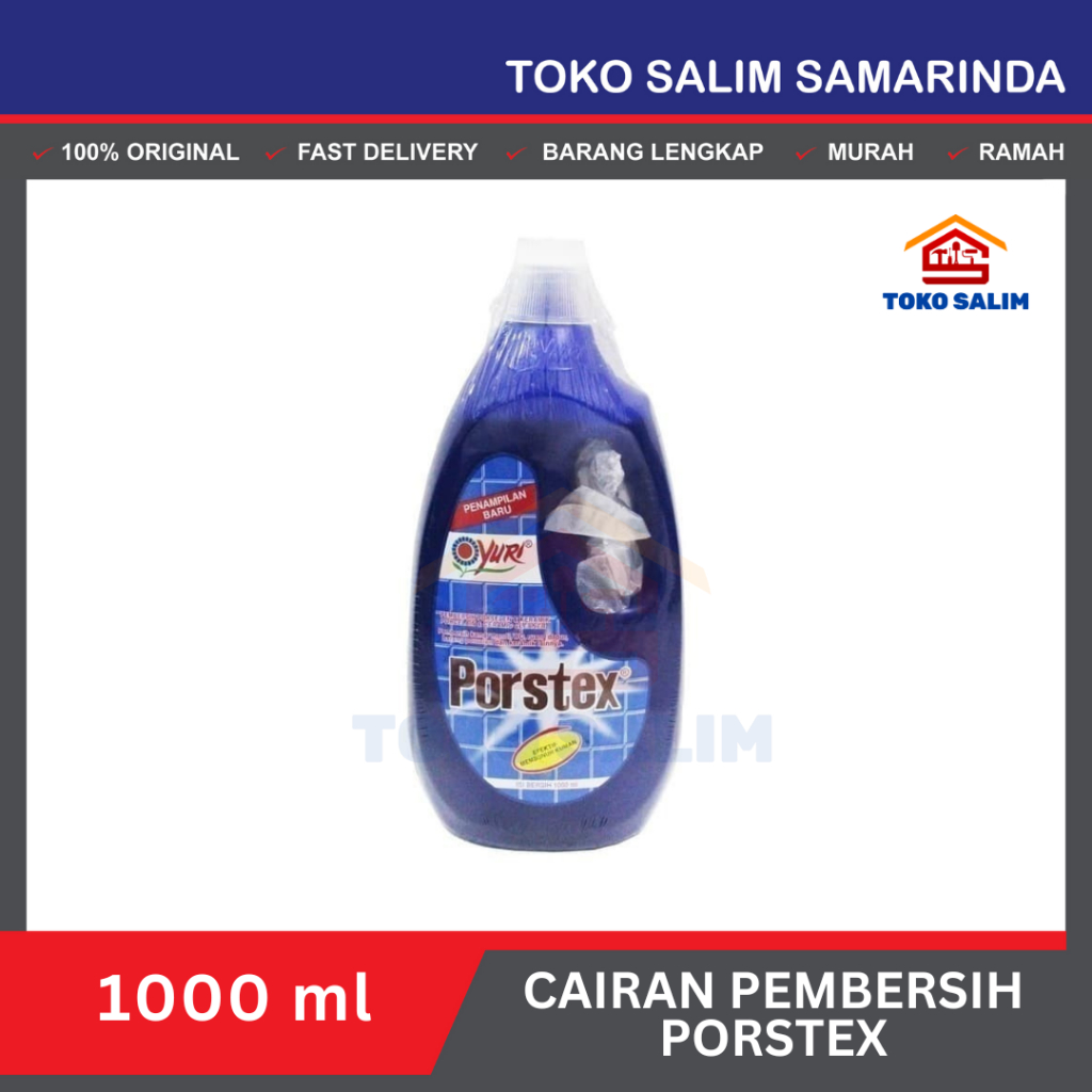 Cairan Pembersih Lantai Kamar Mandi PORSTEX Biru 1000 ml / 1L