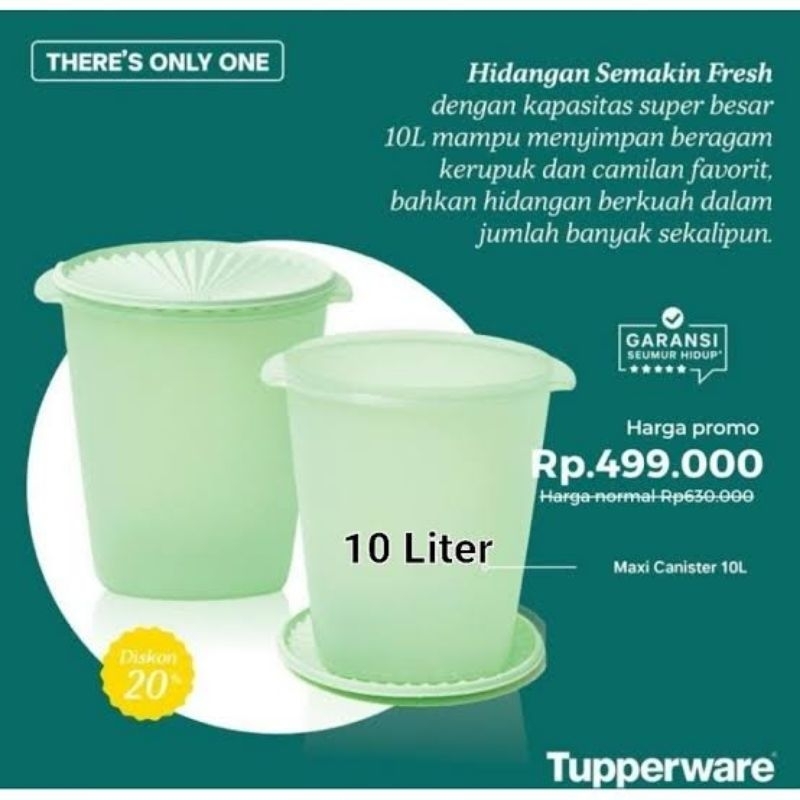 Toples 10 Liter Tupperware 1 pcs
