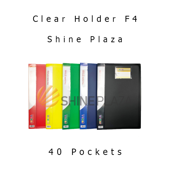 

Map Dokumen Isi 40 Sekat Plastik Bening F4 Murah - Clear Holder Display Books Kertas Folder Pockets Document Book Keeper Folio