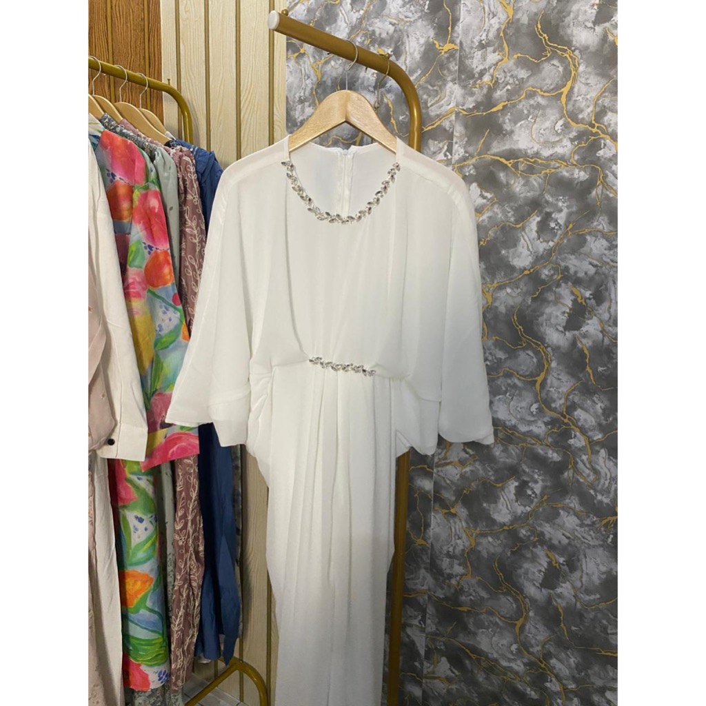 Gamis Kaftan Putih 170274