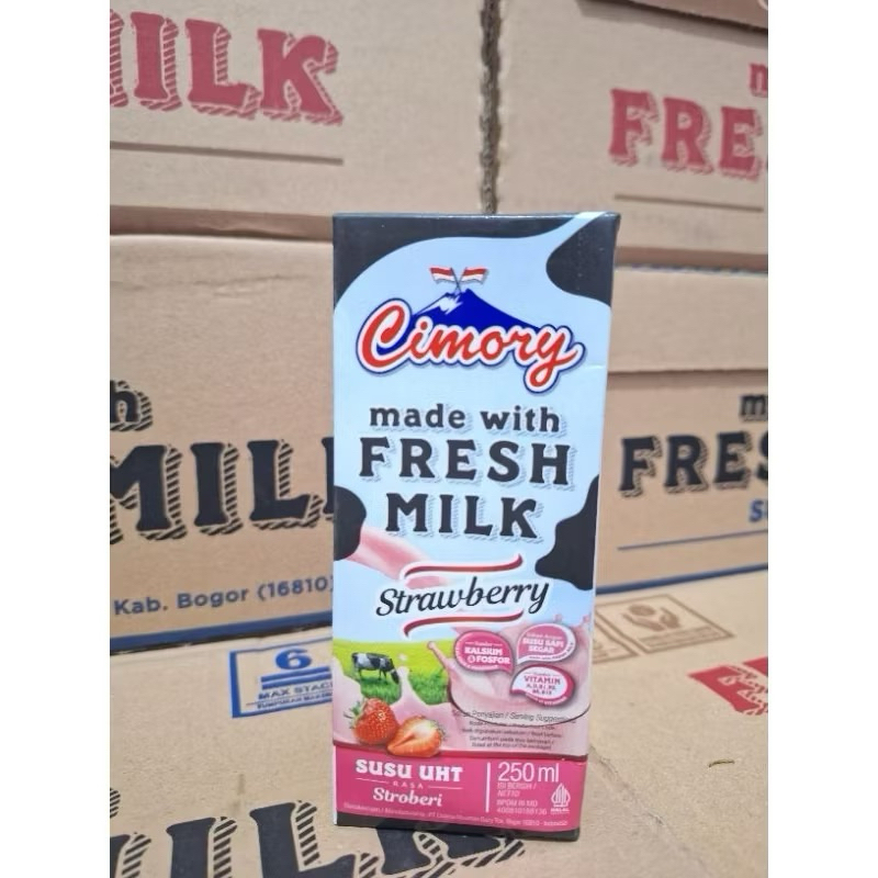 

PROMO !! Cimory UHT 250 ML Fresh Milk 1 Dus Isi 24Pcs Strawberry