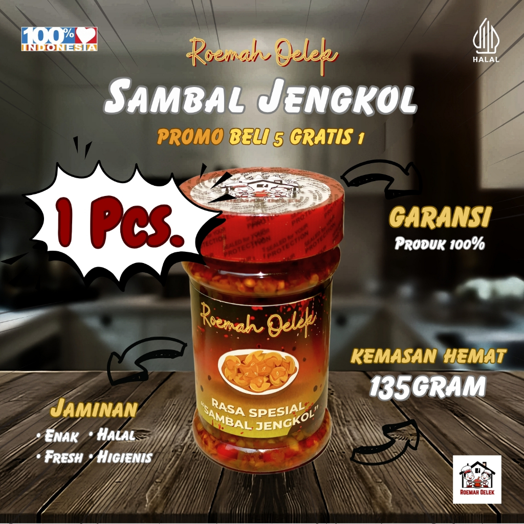 

[1Pcs] Sambal Jengkol 135gr – Pedas Nikmat, Wangi Khas! | Roemah Oelek