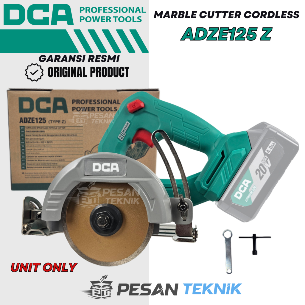 Mesin Potong Keramik Cordless Marble Cutter Tille Cutter Baterai DCA ADZE125Z