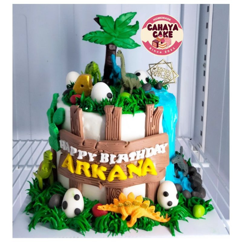 Dinosaurus Cake / Kue Ulang Tahun Dinosaurus / Kue Ultah Custom Dinosaurus