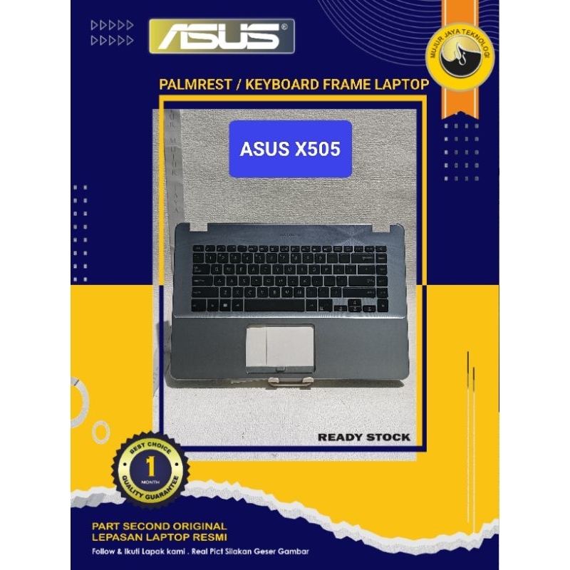 Palmrest Casing Keyboard Frame Top Case Asus A505Z X505Z X505ZA X505B X505ZE Original Mulus