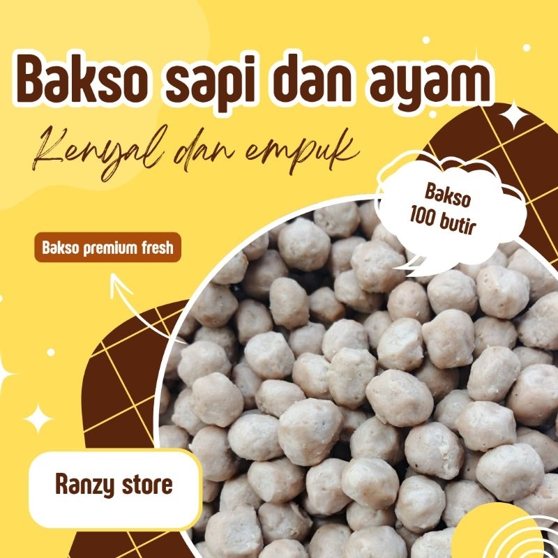 

bakso ayam dan sapi 100 butir