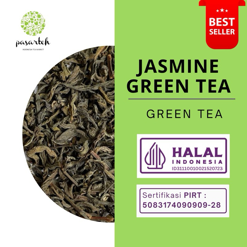 

[ pasarteh ] Green Tea Jasmine | Teh Jasmine | Jasmine Tea | Teh Hijau | Green Tea I Premium Tea