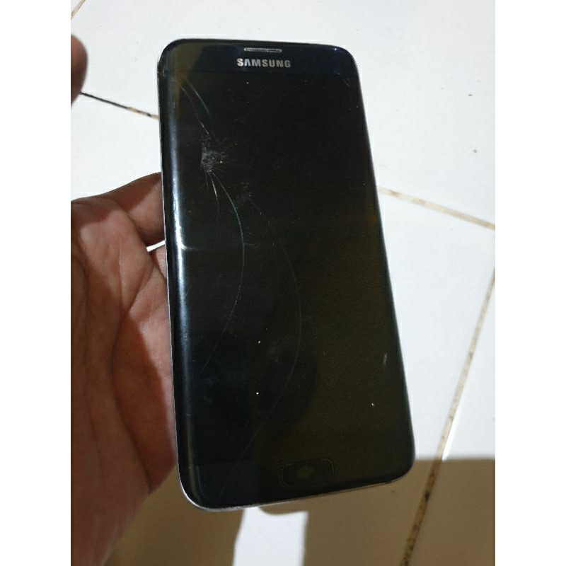 unit_samsung s7 edge sein,, mesin normal hasil test,,lcd rusak