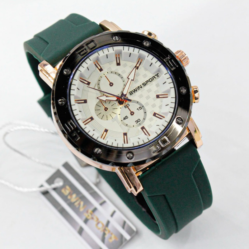 JAM TANGAN ORIGINAL BWIN SPORT SILICONE