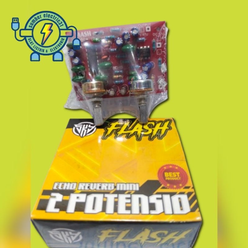 KIT ECHO REVERB MINI 2 POTENSIO FLASH SKY