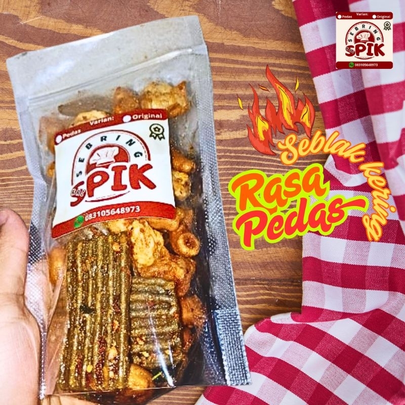 

Seblak kering khas sunda krispik cemilan mantap rasa pedas