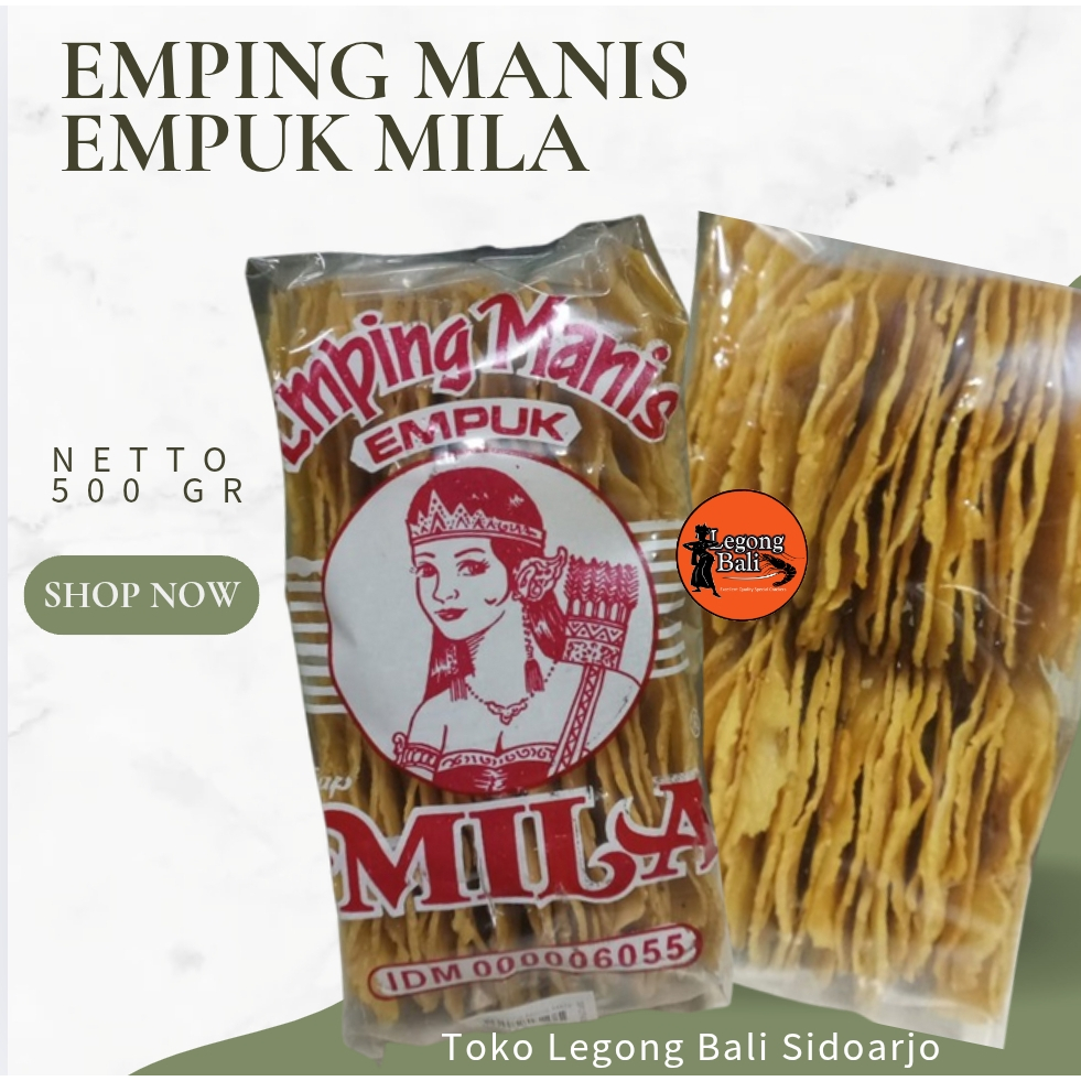 

Mila Emping Belinjo Kerupuk Mentah Manis Empuk 500 gr