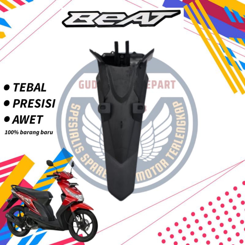 Spakbor belakang beat karbu, slebor belakang beat karbu, bodi kasar beat karbu 2008-2012