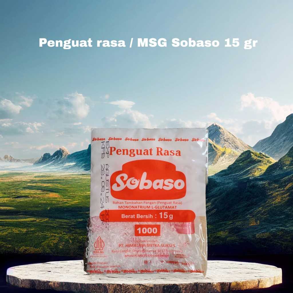 

Penguat Rasa/Micin/MSG Sobaso 15 gr (isi 6 pcs)