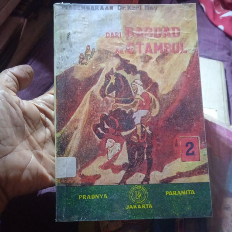 buku Pengembaraan Dr Karl May dari Bagdad ke Stambul 2 buku original jadul tahun 1975