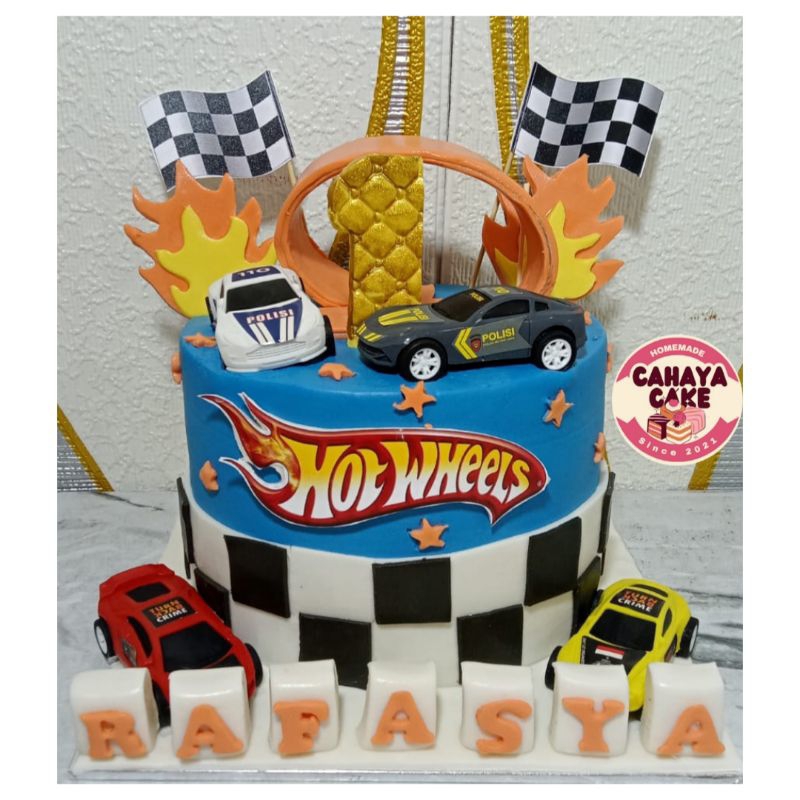 

Hotwheels Cake / Kue Ulang Tahun Hotwheels / Kue Ultah Custom Mobil
