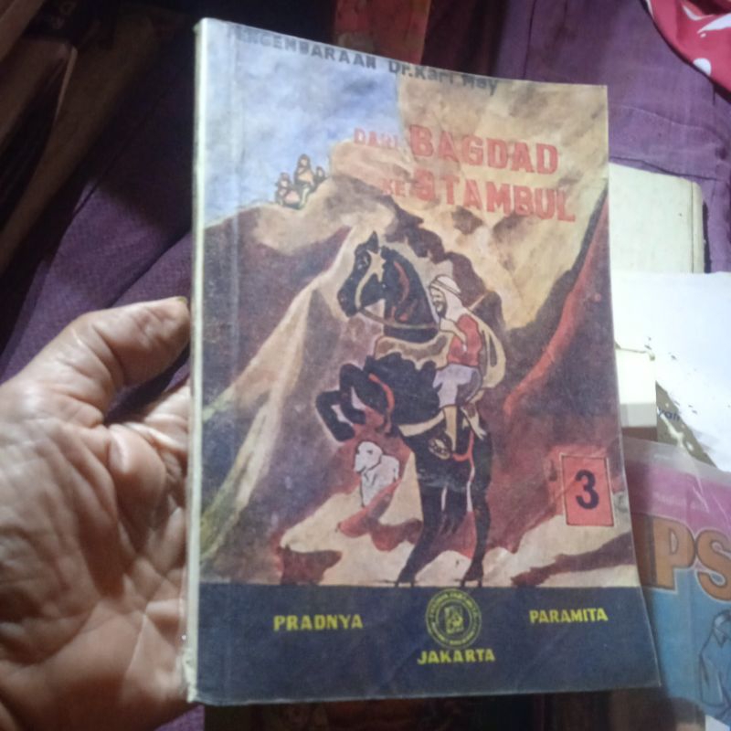 buku Pengembaraan Dr Karl May dari Bagdad ke Stambul 3, buku original jadul