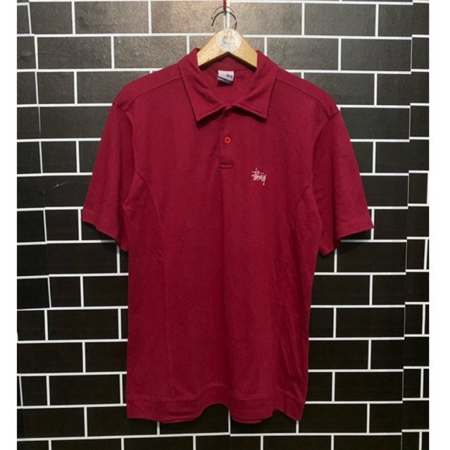 poloshirt stussy kaos kerah vintage