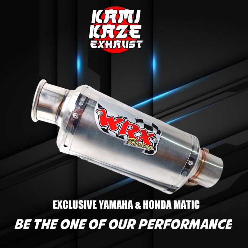 Knalpot wrx racing wrx oval buat mio beat vario nmax aerox lexi scoopy fazzio adv dll