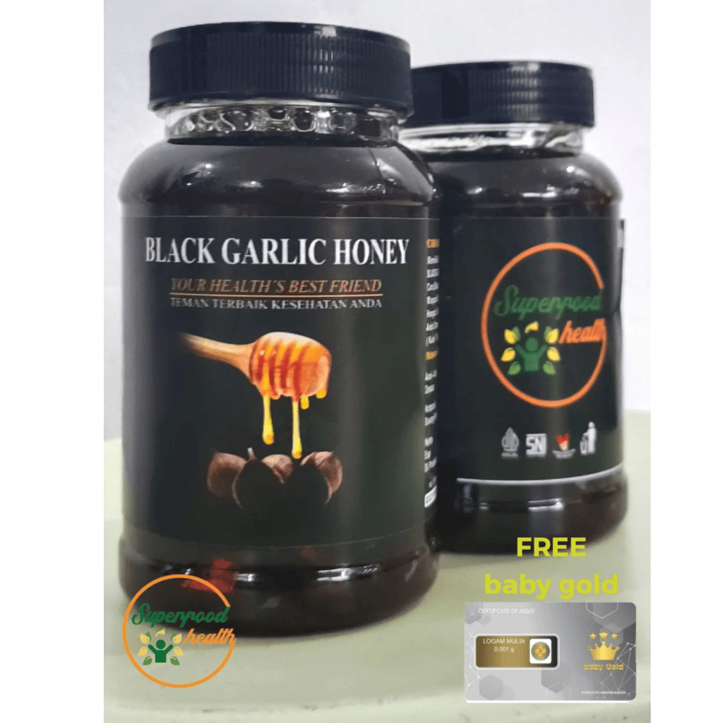 

Black Garlic Honey 400ml Bawang Hitam Tunggal dan Madu Asli Superfood Healthy