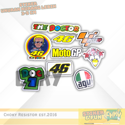 

Sticker/Stiker FUN Moto Gp Valentino Rossi