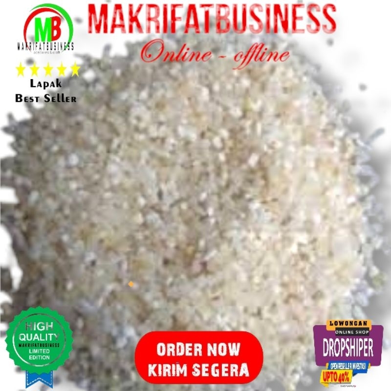 

MAKRIFATBUSINESS Paket 50 Kg MENIR BERAS Putih Jernih Alami Bahan Konsumsi Pakan Ternak Unggas Bahan Olahan Produksi Makanan Lainnya