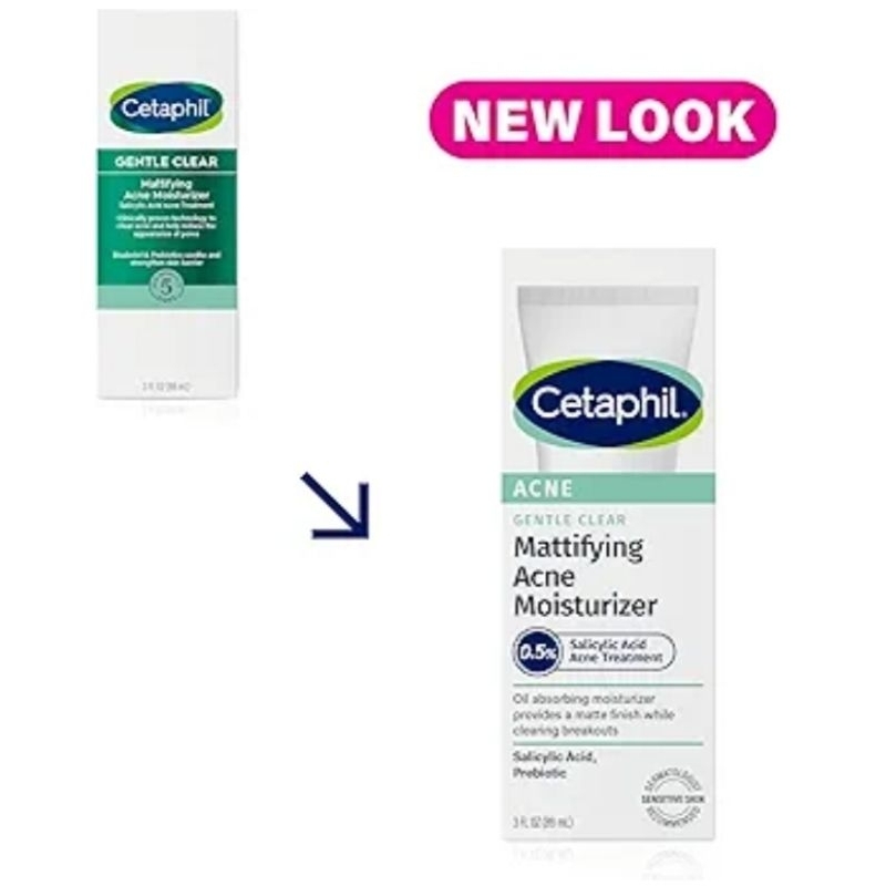 Cetaphil Gentle Clear Mattifying Acne Moisturizer With 0.5% Salicylic Acid 89 ML