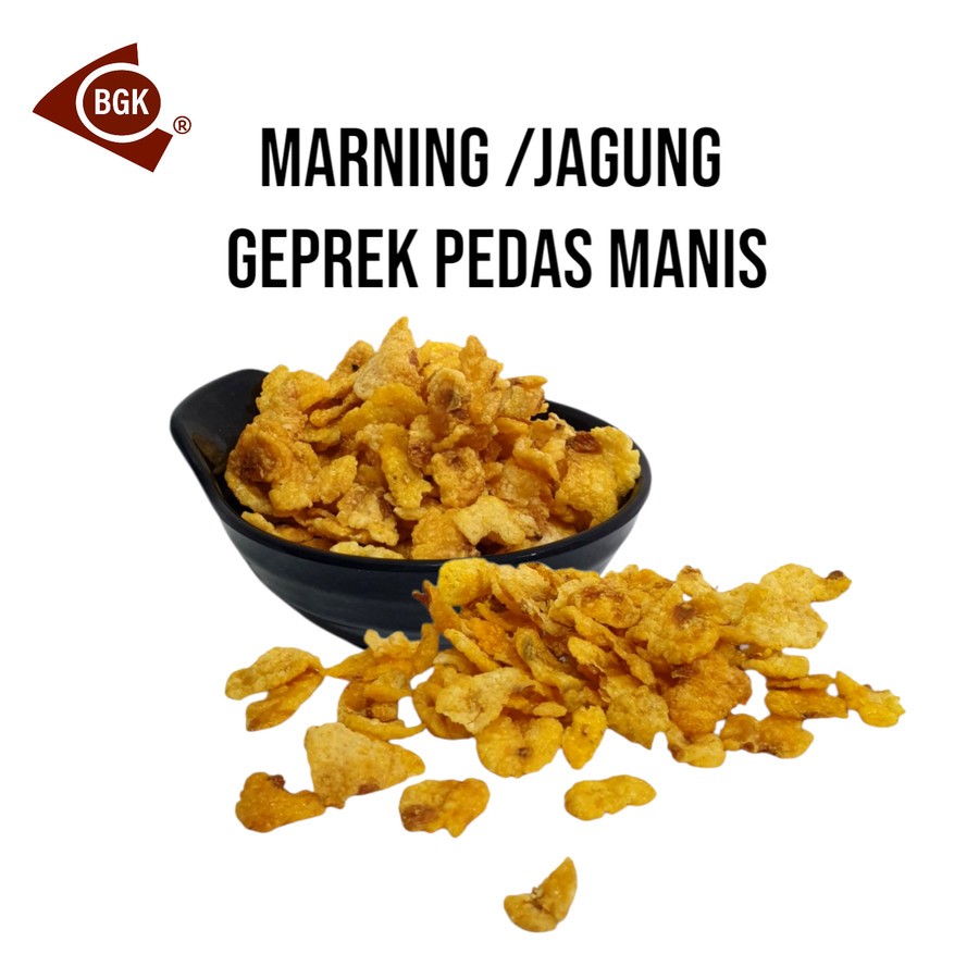 

Marning Jagung Geprek Pedas Manis 1/4Kg 250Gram