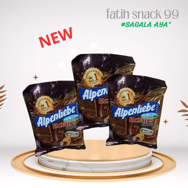 

PERMEN ALPENLIEBE ECLAIRS BAG ISI [ 40x3.6g] ECLAIRS CHOCOLATE CARAMEL