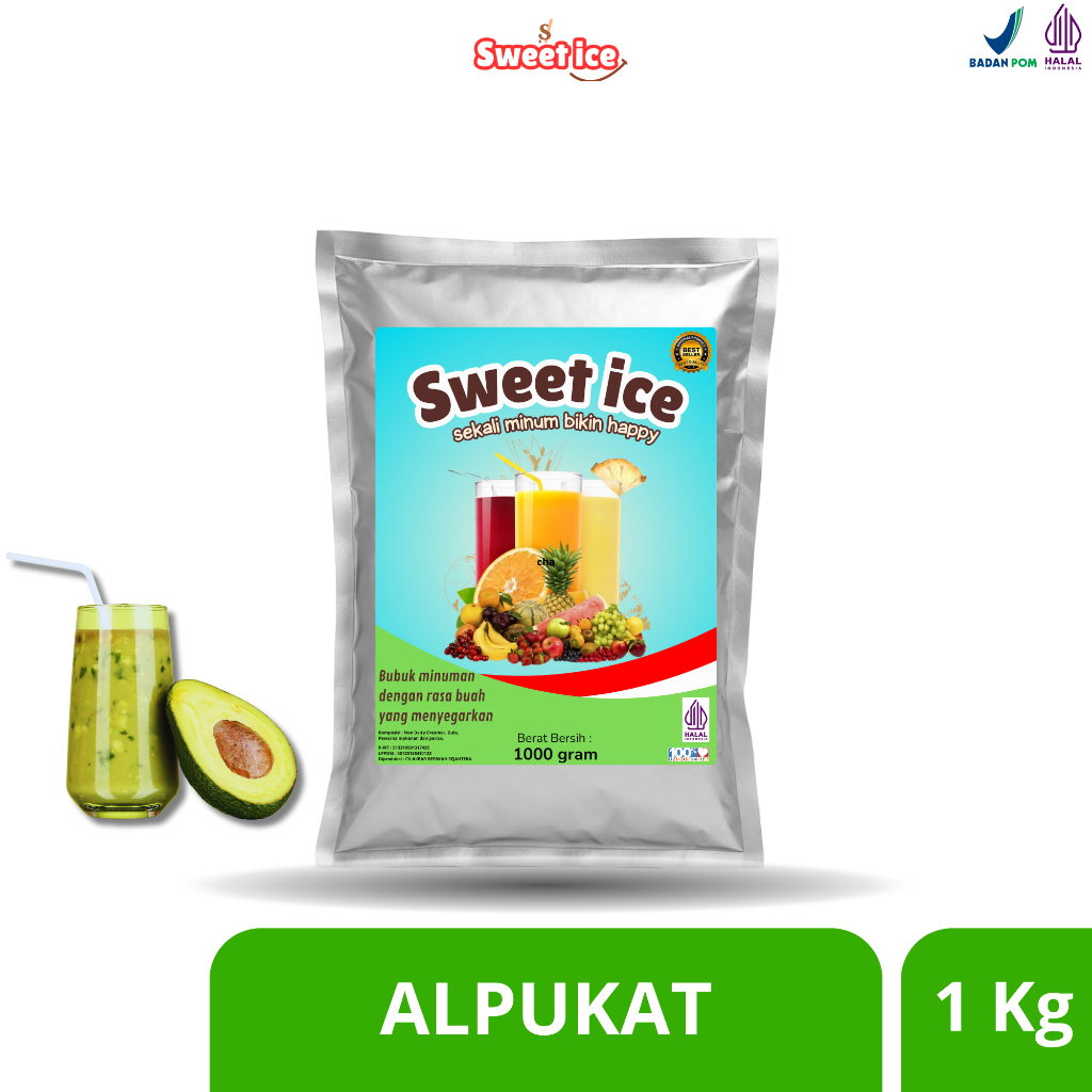 

Bubuk Minuman ALPUKAT 1Kg Serbuk Powder Drink ALPUKAT 1KG Minuman Bubuk Instan Kekinian Rasa AVOCADO