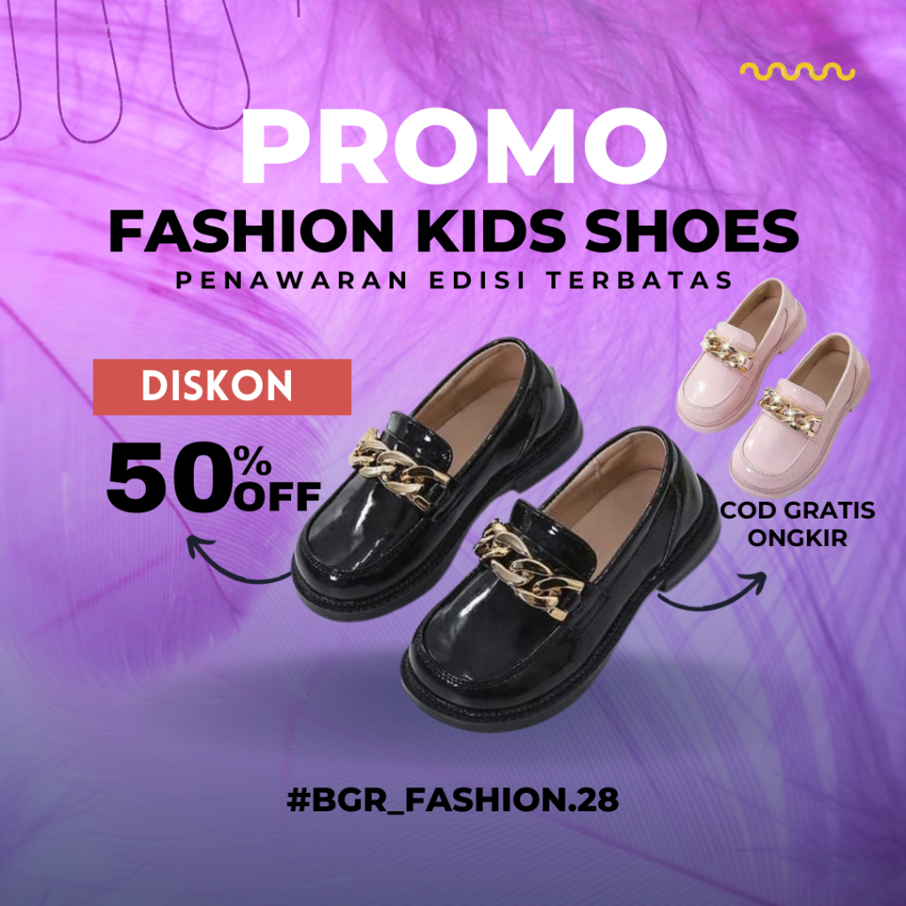 Sepatu Anak Perempuan Terbaru Docmart Korean Style / Sepatu Anak Perempuan Docmart Motif Rantai / Se