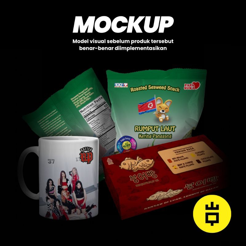 Jasa Desain Grafis Profesional Mockup Bebas