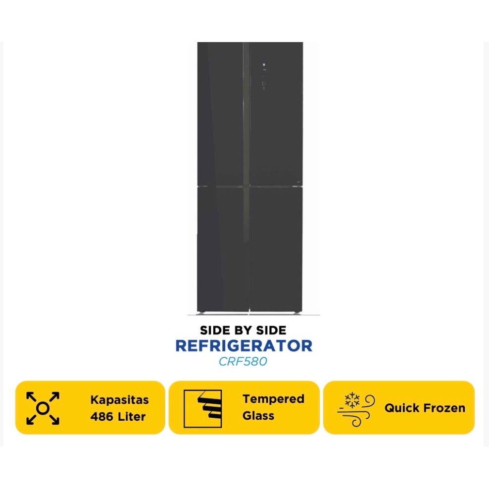 CHANGHONG KULKAS SIDE BY SIDE REFRIGERATOR CRF580