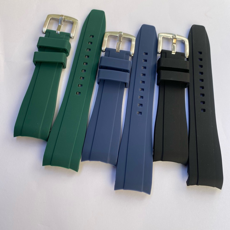 Tali jam tangan  karet Submariner 22mm gesper  Baja Jam tangan Diver Seiko Sport SRPD SKX Modifikasi