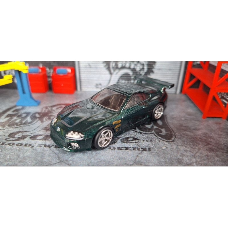 hot wheels supra mk4 hijau reg - loose
