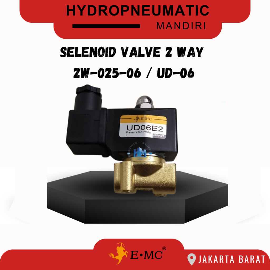 SOLENOID VALVE 2 WAY EMC 2W-025-06 / UD-06