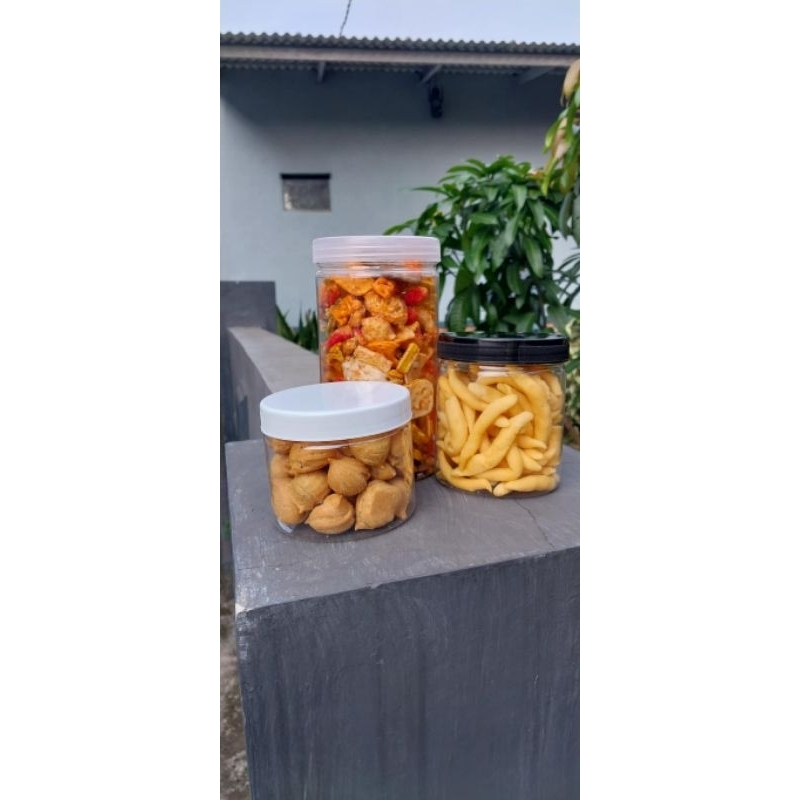 

paket hemat snack 3 varian telor gabus , seblak cikruh , dan suss