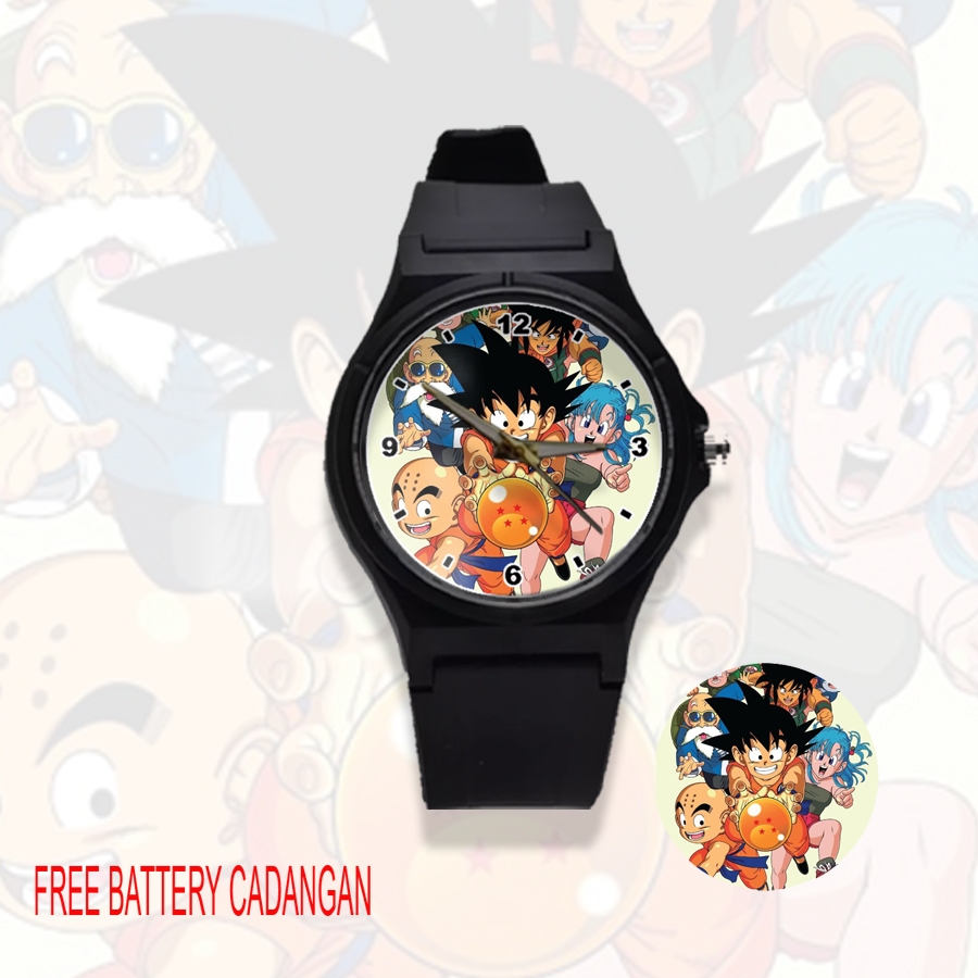 Jam Tangan Remaja Pria Distro Dragon Ball FREE Baterai Cadangan
