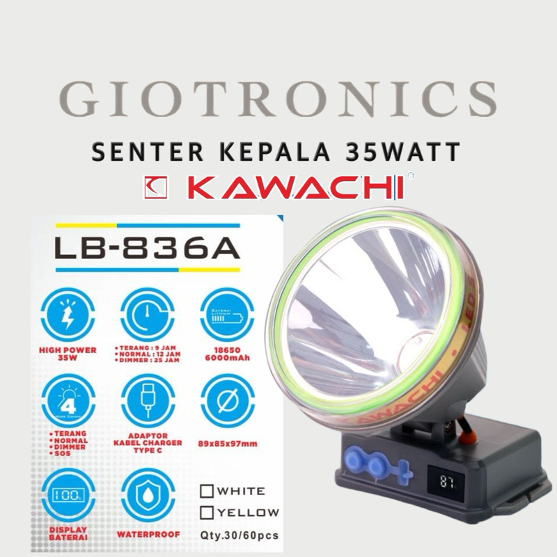 SENTER KEPALA HIGH POWER 35WATT KAWACHI LB 836A