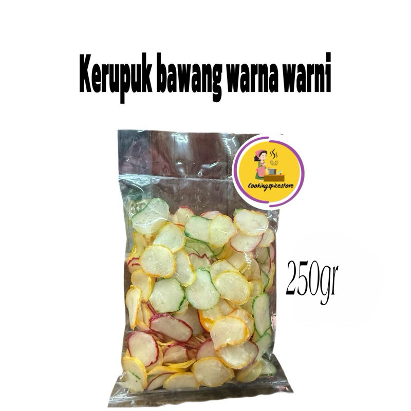 

kerupuk bawang mentah warna warni 250gr