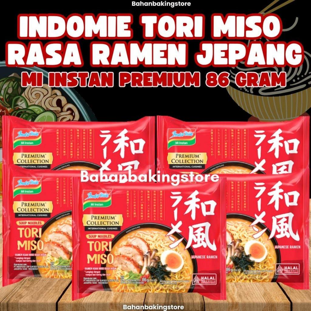 

INDOMIE TORI MISO RAMEN JEPANG MI INSTAN PREMIUM 86 GRAM JUAL SATUAN & KARTONAN ISI 20 PCS | MIE INSTANT RASA RAMEN JUAL PER DUS